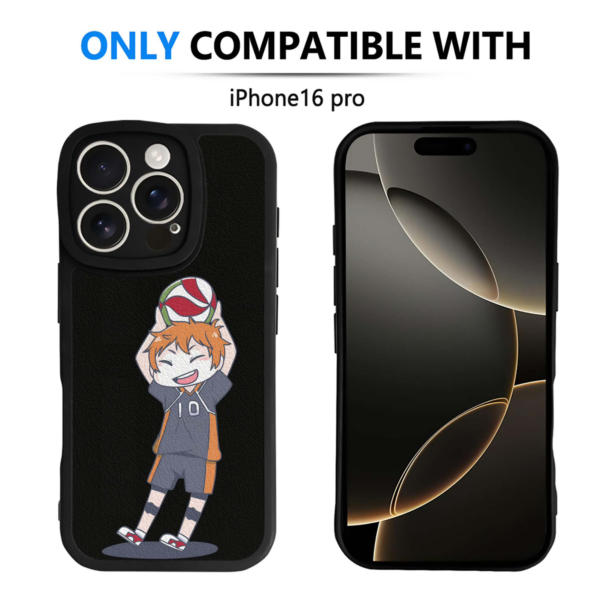 （画像用） ハイキュー!! Haikyu!! 【iPhone 16シリーズ対応】シリコンスマホケース（レザー調） 材質：シリコン